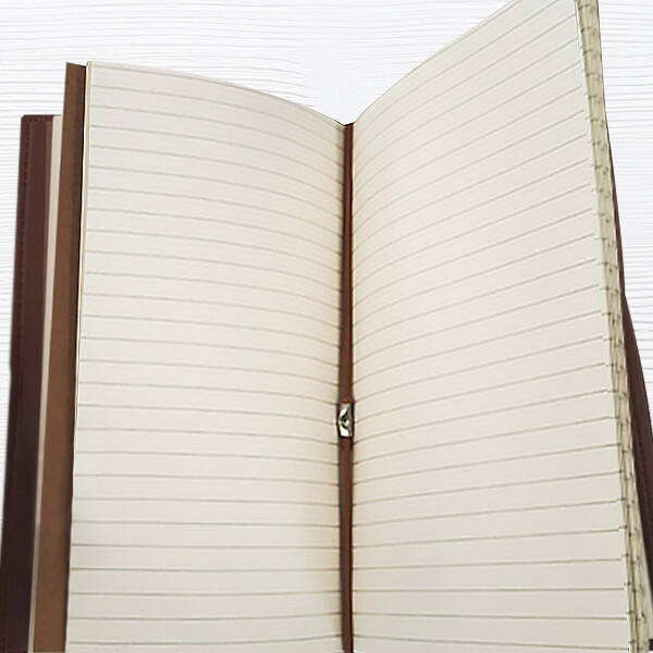 Kişiye Özel Kahverengi Deri Defter